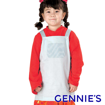 Gennies奇妮 Babyhood兒童電磁波防護吊帶背心-丈青/粉/淺卡/水藍(BQ25)