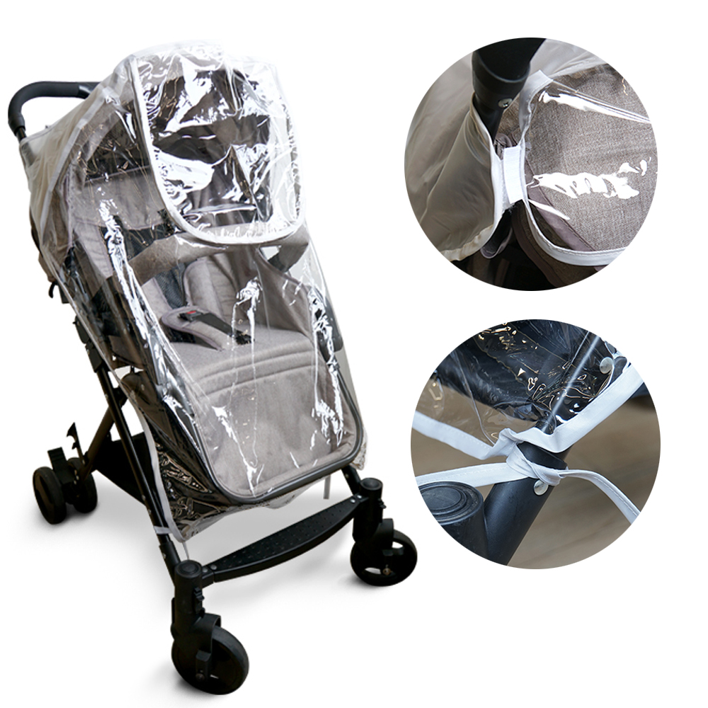 嬰兒推車透氣加厚加大防雨罩