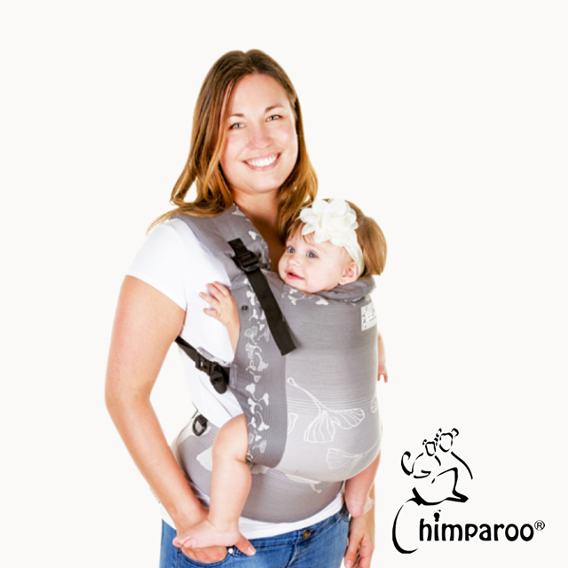 加拿大 Chimparoo Trek 嬰兒揹帶 - 緹花版 , 銀杏飛舞