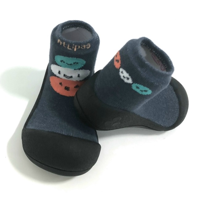 韓國Attipas襪型學步鞋-黑底麻吉
