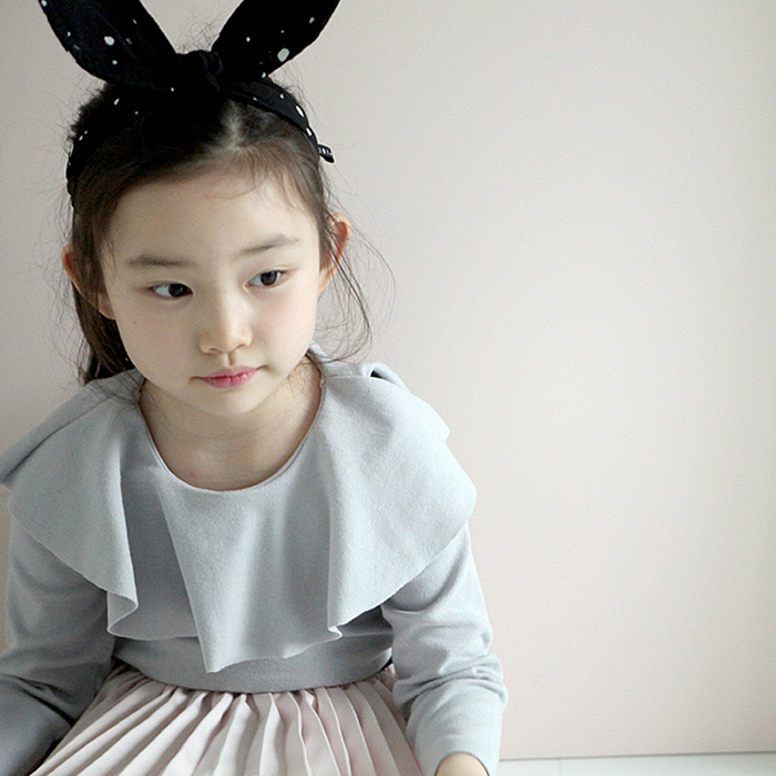 韓國 Mini Dressing時尚可愛兔子耳朵造型髮帶_黑白點點 (MDA005)