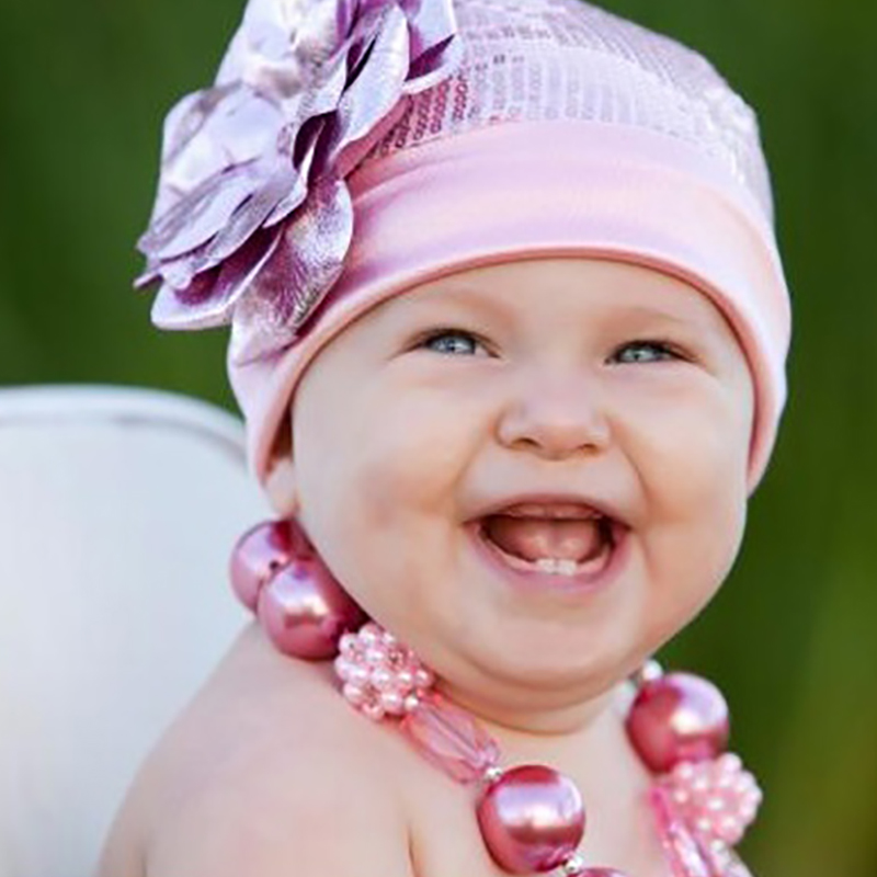 美國Jamie Rae 女童/女寶寶時尚糖果粉軟帽/粉玫瑰(JRCMC01)