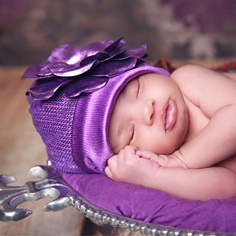 美國Jamie Rae 女童/女寶寶時尚紫色軟帽/紫色玫瑰(JRCMP01)