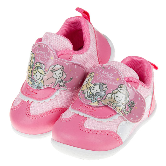 《布布童鞋》Disney公主系列桃粉色寶寶休閒鞋(13~15公分) [ D9V805H