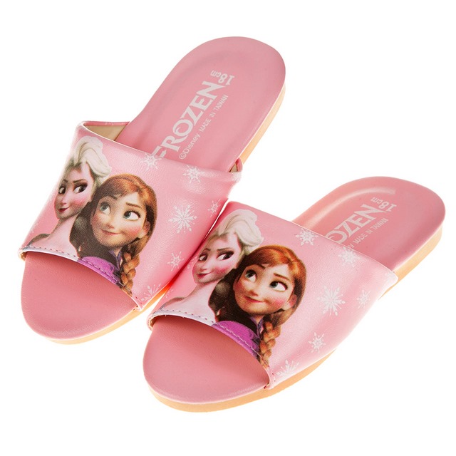 《布布童鞋》Disney冰雪奇緣粉色台灣製兒童室內拖鞋(18~22公分) [ Y7W686G