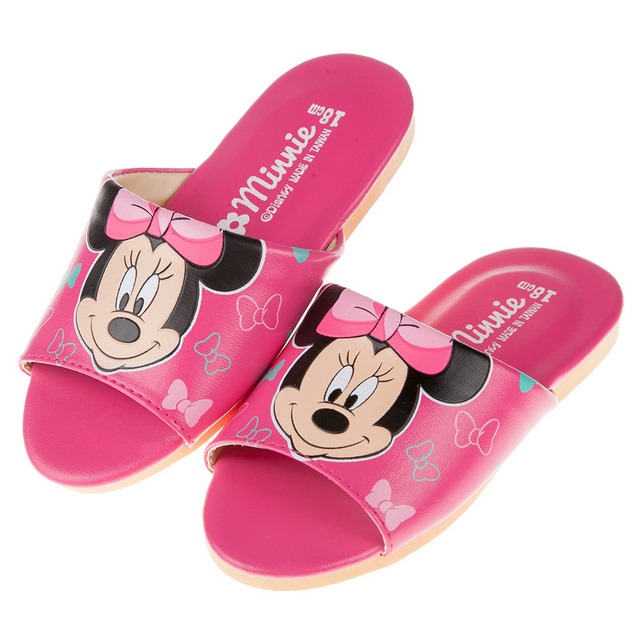 《布布童鞋》Disney迪士尼米妮桃色台灣製兒童室內拖鞋(18~22公分) [ Y7Z686H