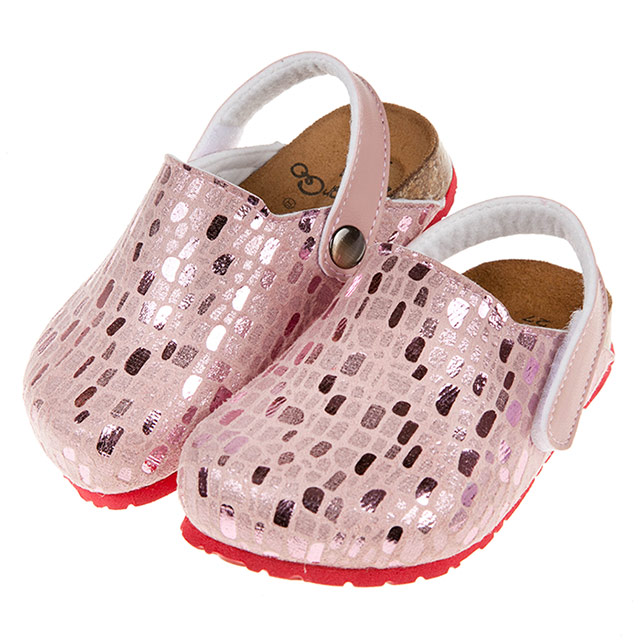 《布布童鞋》台灣製麂皮亮晶晶兒童歐風氣墊護趾拖鞋(14.5~20.5公分) [ X9X853G