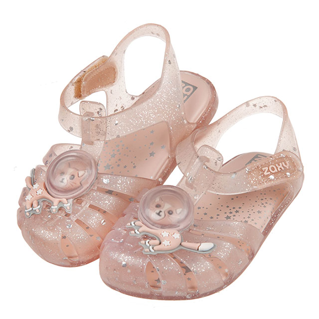 《布布童鞋》ZAXY幻想曲粉膚色太空貓兒童護趾涼鞋香香鞋(14~17.5公分) [ U0E946G