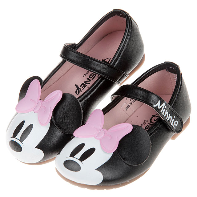 【布布童鞋】Disney迪士尼米妮黑色大眼兒童公主鞋(D8U831D)