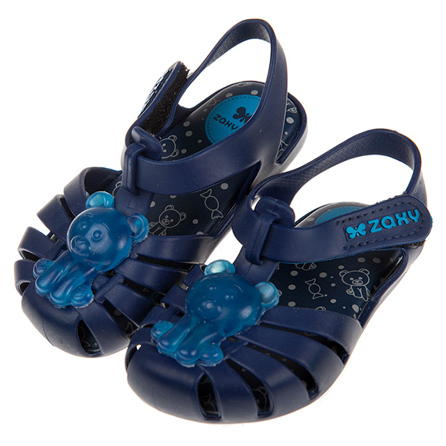 【布布童鞋】ZAXY小熊軟糖海軍藍寶寶護趾涼鞋香香鞋(U9L380B)