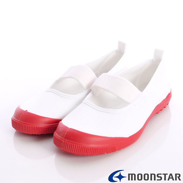 日本月星MoonStar機能童鞋-日本製室內鞋-MS012紅-中小童段15~21cm