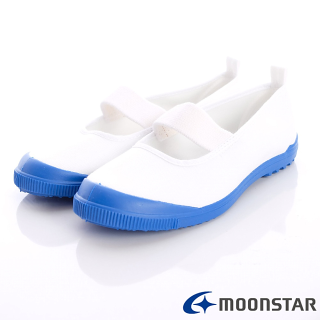 日本月星MoonStar機能童鞋-日本製室內鞋-MS015藍-中小童段15~21cm