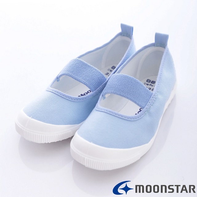 日本月星MoonStar機能童鞋-日本製室內鞋-1951藍-中大童段15~25cm