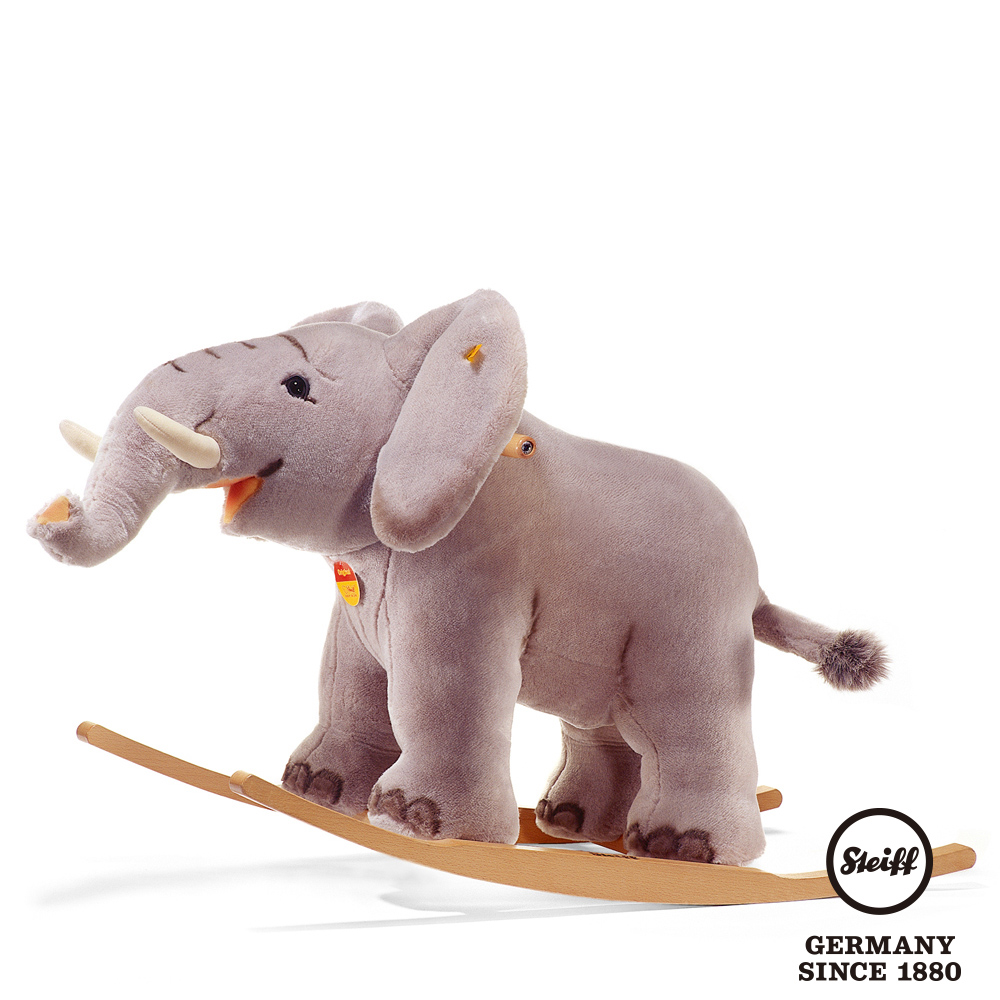 【STEIFF德國金耳釦泰迪熊】Riding Elephant 大象 搖搖椅(騎乘動物)