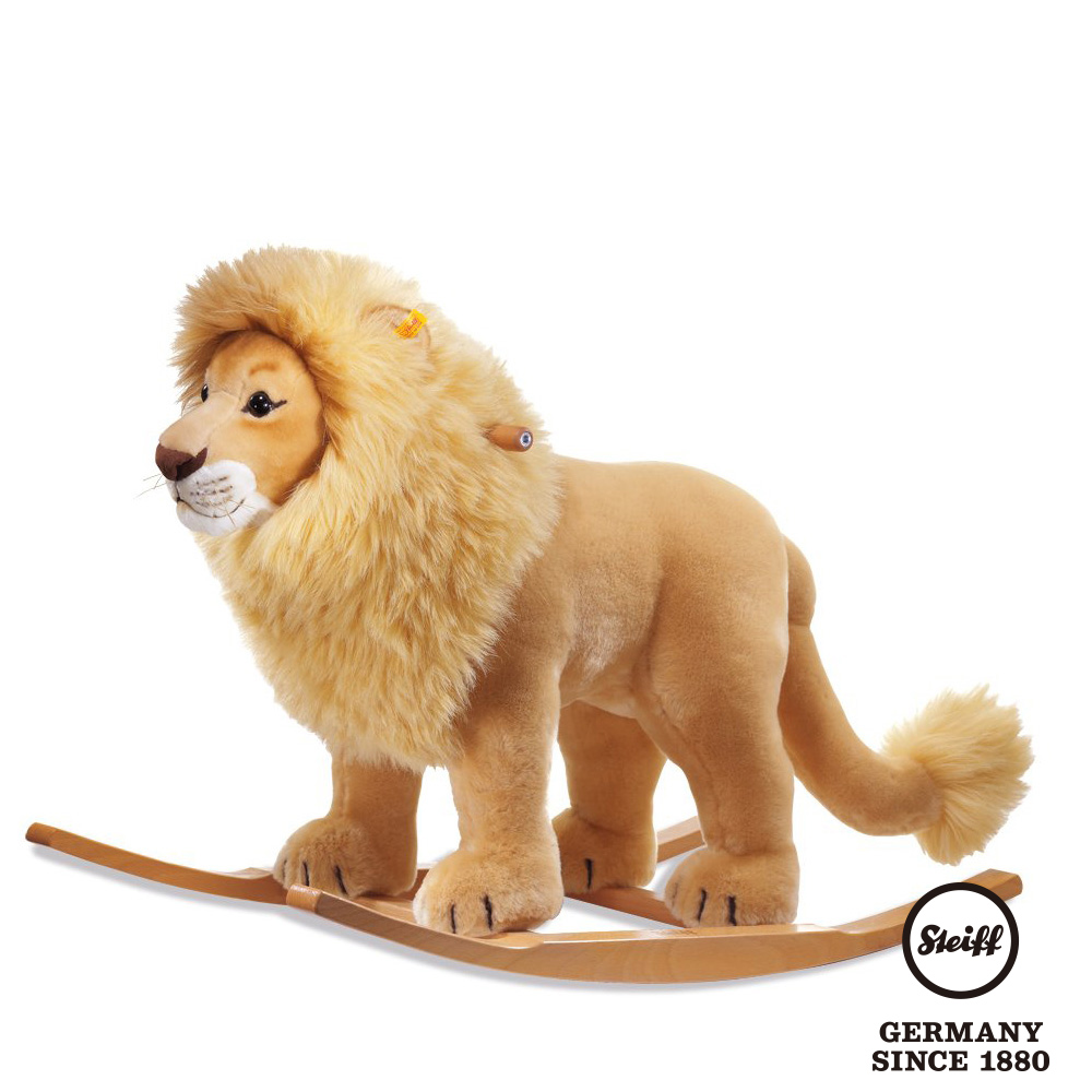 STEIFF德國金耳釦泰迪熊 - Leo Riding Lion 獅子 搖搖椅(騎乘動物)