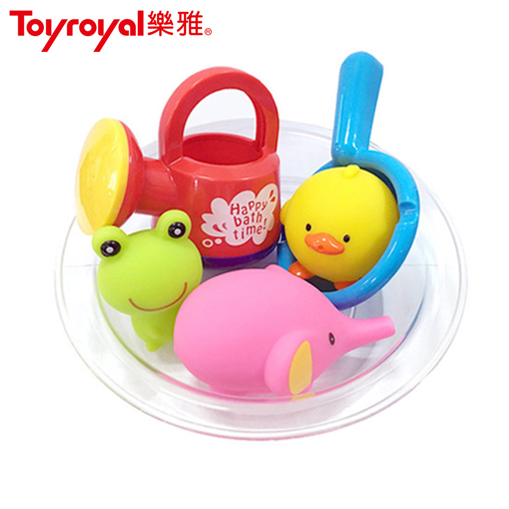 日本《樂雅 Toyroyal》洗澡玩具-澆水器洗澡組