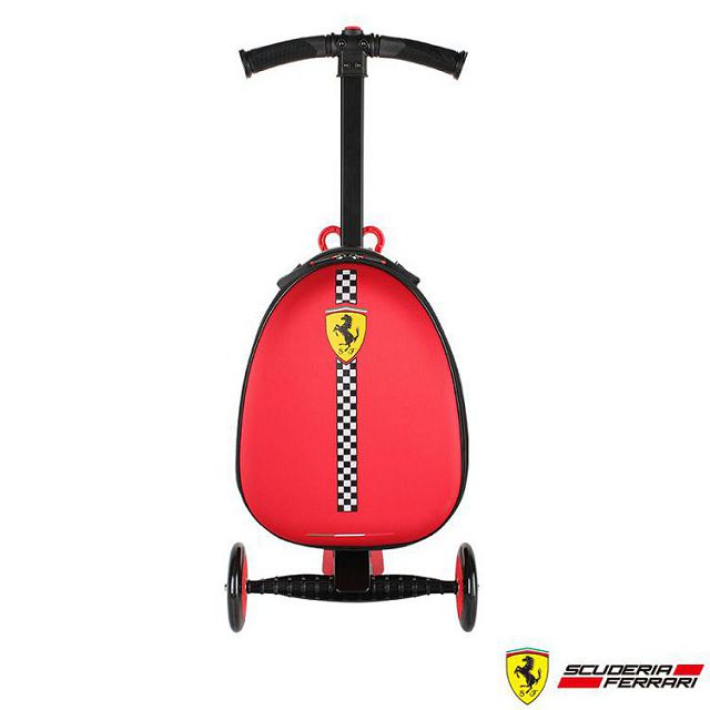 【Ferrari 法拉利】法拉利 兒童 旅行箱滑板車