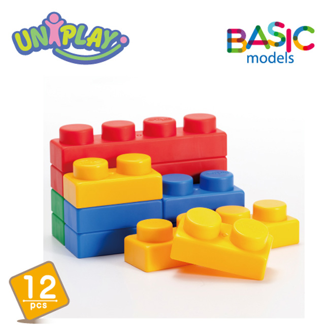 UNiPLAY抗菌軟積木 BASIC款 12入