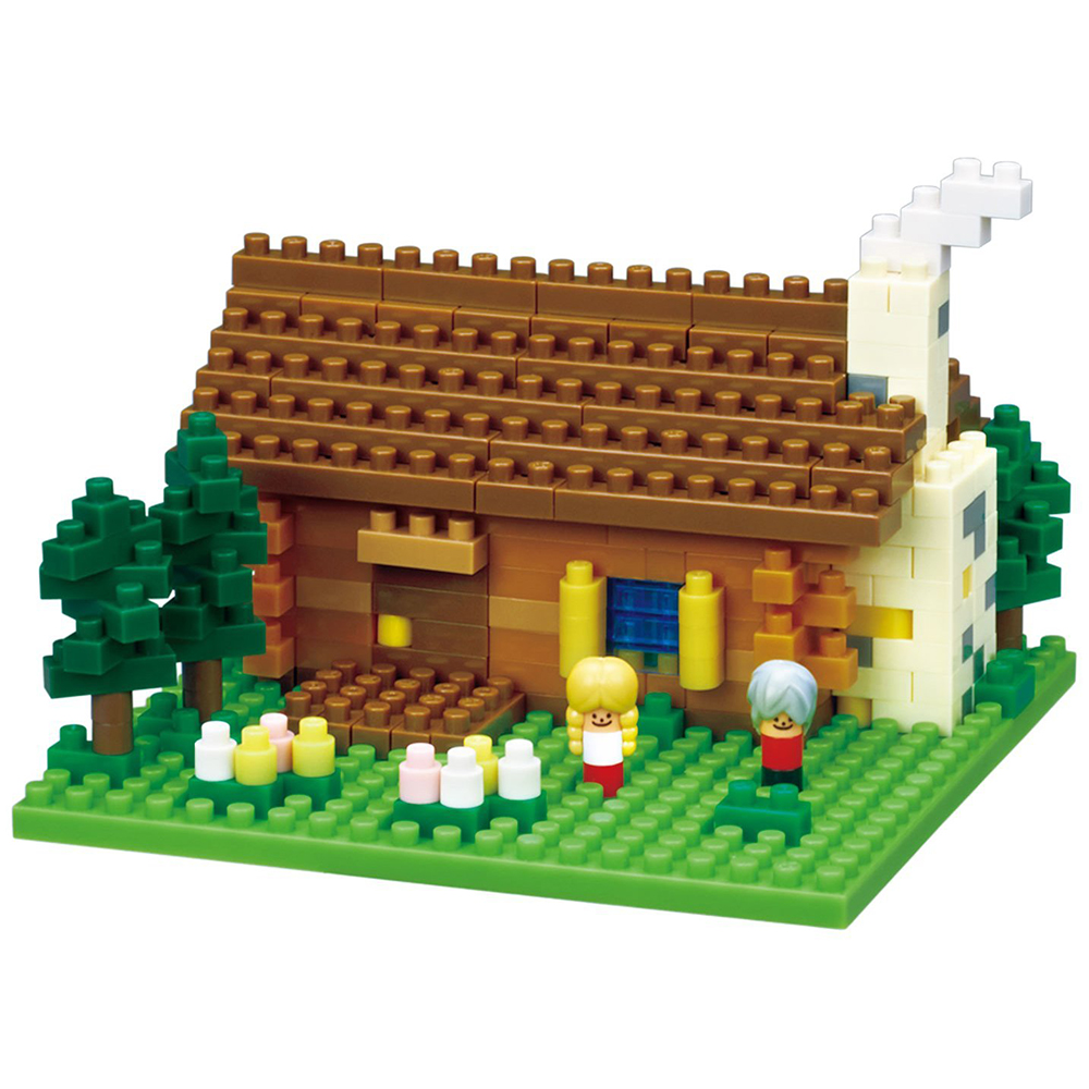 《 Nano Block 迷你積木 》【世界主題建築系列】NBH-151 瑞士小木屋