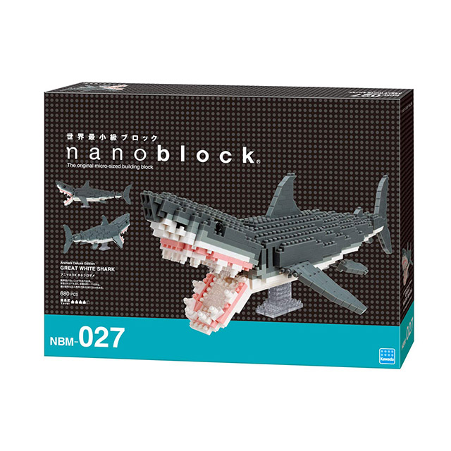 《 Nano Block 迷你積木 》NBM_027 大白鯊DX
