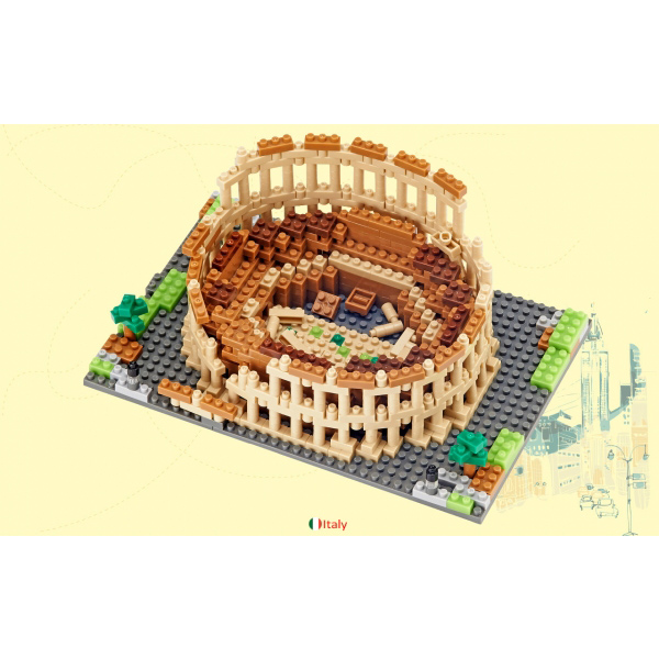【Tico微型積木】世界建築系列-羅馬競技場(670+) T-1524