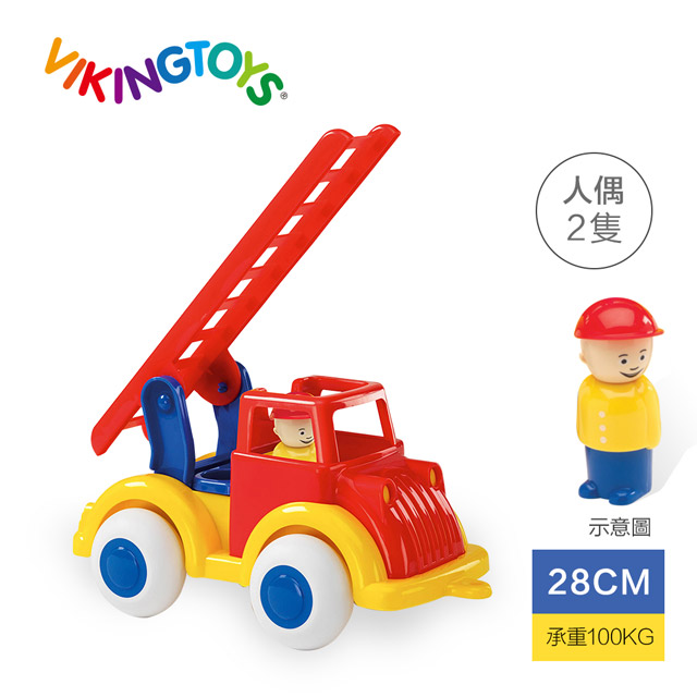 【瑞典 Viking toys】Jumbo天梯小雲車(含2只人偶)-28cm
