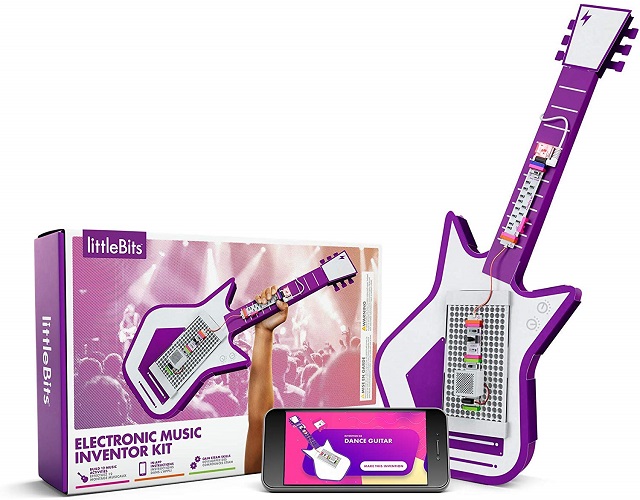 全球第ㄧlittleBits Electronic Music Inventor Kit 吉他樂器發明家電路積木套件