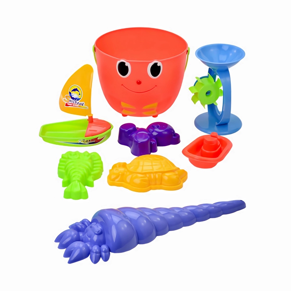【戲水組合】沙灘戲水玩具8件組（顏色隨機出貨）
