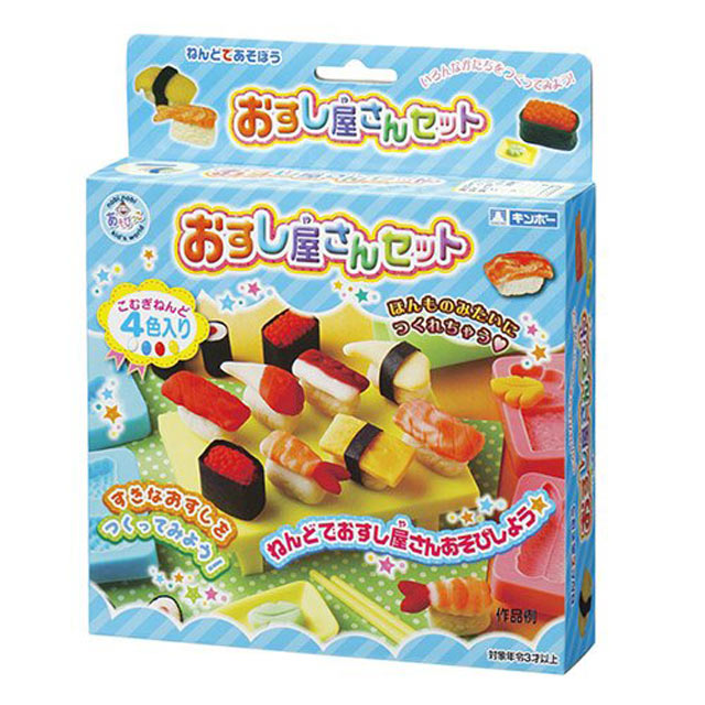 日本銀鳥 樂寶黏土4色組 壽司店組合 益智 教育玩具 代理