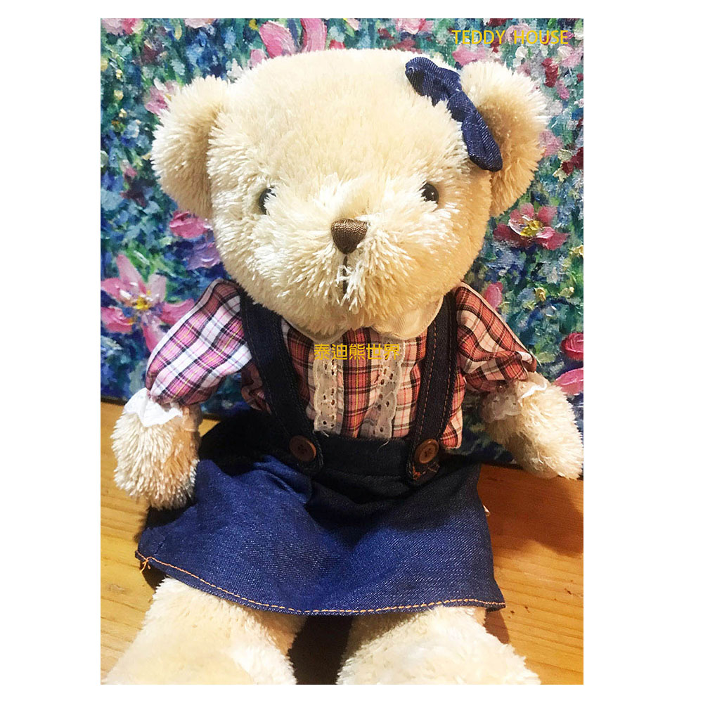 泰迪熊TEDDY BEAR鄉村熊(女小) 鄉村風格典雅泰迪熊溫柔個性是我的最愛~