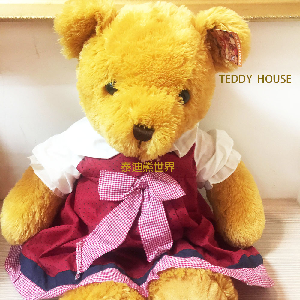 泰迪熊 TEDDY BEAR綿羊絨洋裝泰迪熊~超柔軟超讚~給心愛寶貝最佳陪伴