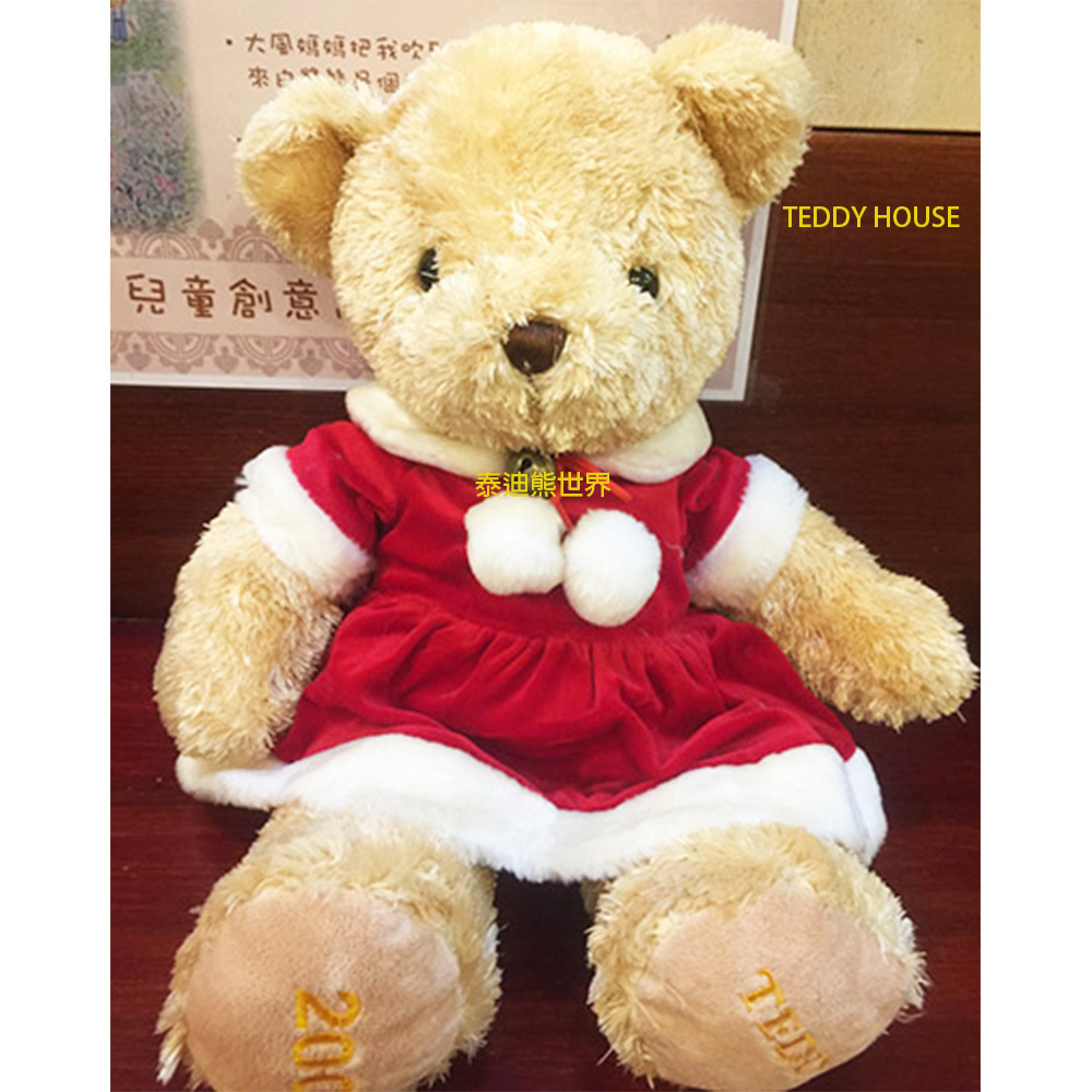 泰迪熊 TEDDY BEAR紅衣公主泰迪熊~超柔軟超讚~腳底繡TEDDY~給心愛寶貝最佳陪伴