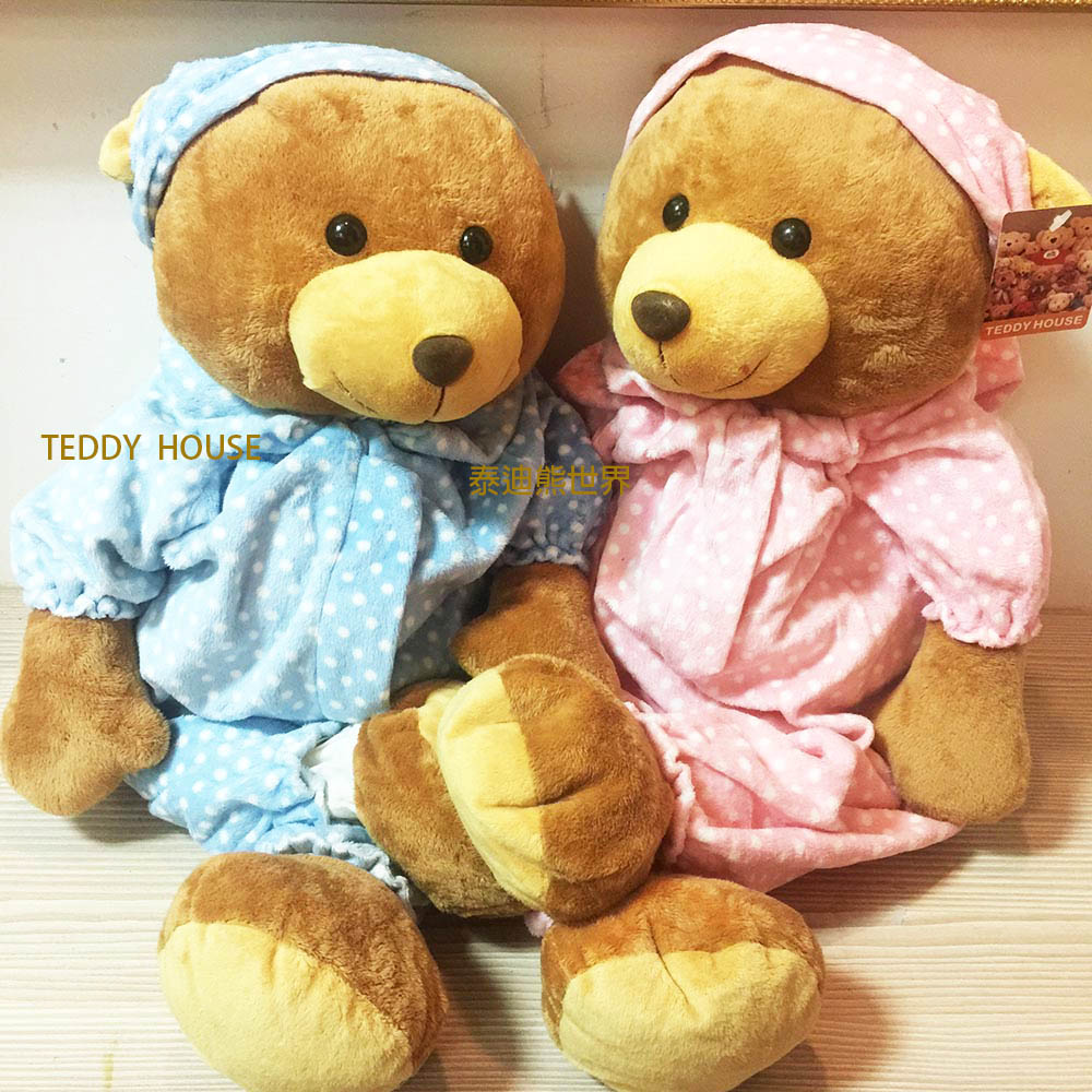 泰迪熊TEDDY BEAR睡衣對熊(大)超柔軟~讚~給寶寶最佳玩伴