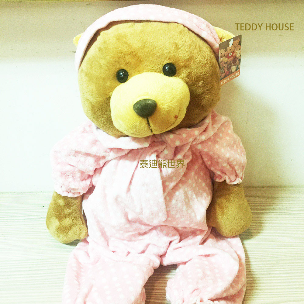 泰迪熊TEDDY BEAR睡衣熊粉(.大)超柔軟~讚~給寶寶最佳玩伴