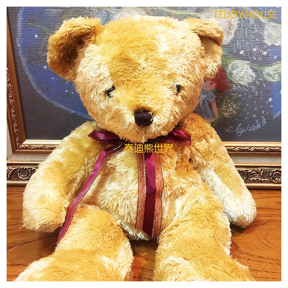 【TEDDY HOUSE】泰迪熊世界TEDDY BEAR絲質軟毛熊(棕色)~如天然絲般超柔軟精品泰迪熊~