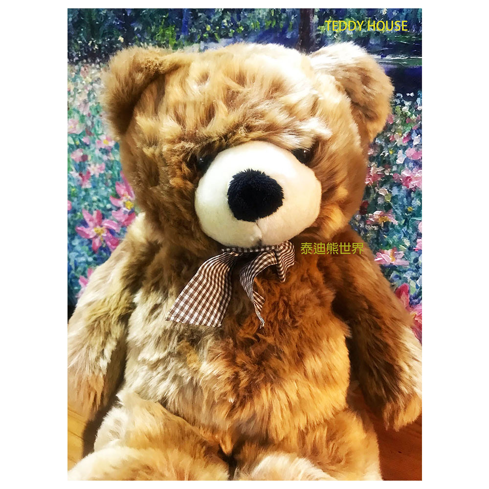 【TEDDY HOUSE】泰迪熊 TEDDY BEAR圍巾泰迪熊(大)(淺棕)許願熊~許願熊超柔軟超讚