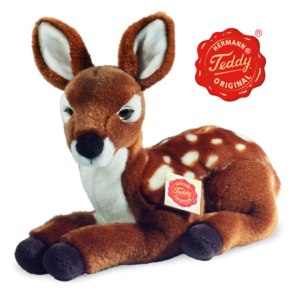 德國製造進口Hermann Teddy可愛小鹿斑比 德國第一品牌百年歷史(金紅標.赫爾曼泰迪)