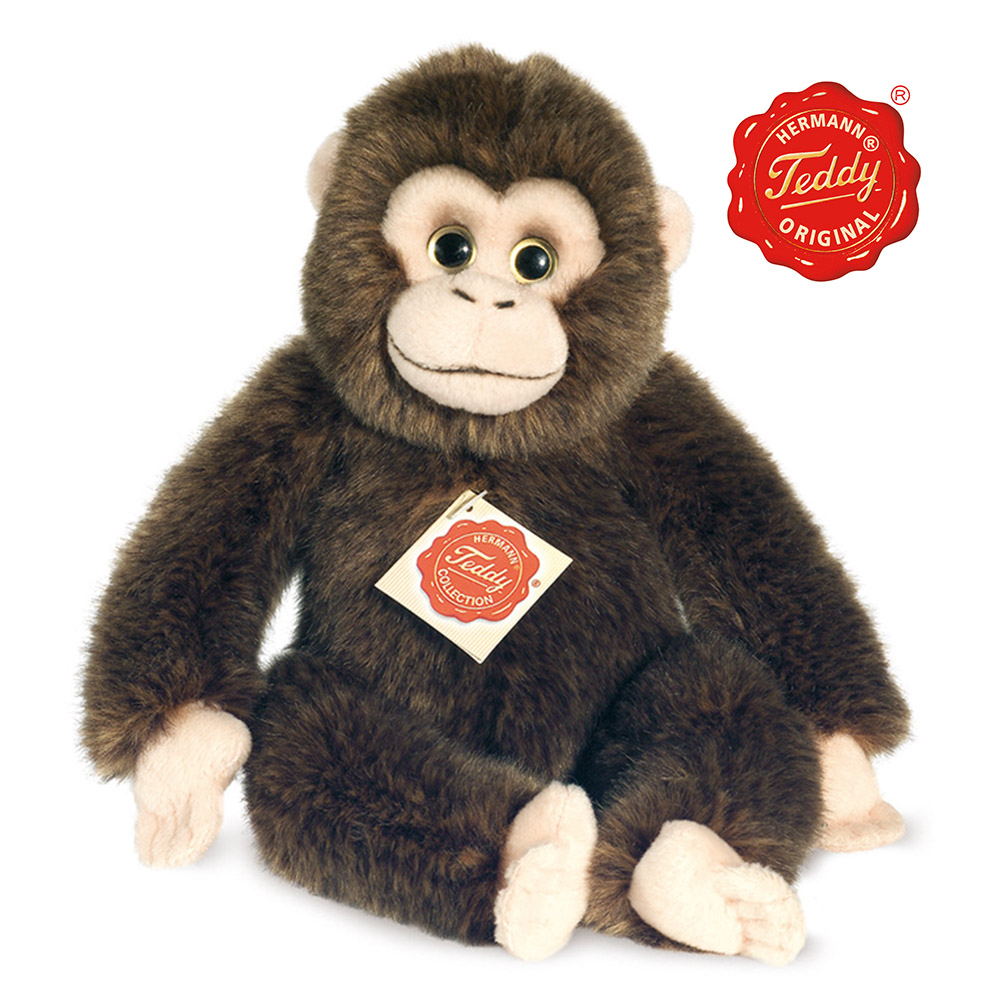 【HERMANN TEDDY】 德國製造進口Hermann Teddy可愛黑猩猩，全球限量600隻。