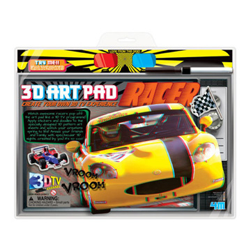 【4M】美勞創作系列 - 3D賽車藝術畫版 00-03702