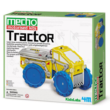 《4M科學探索》Mecho Motorised Kit - Tractor 小小工程師-大力士拖車
