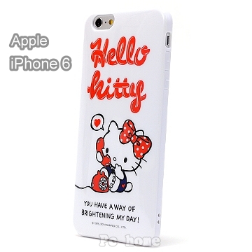 日本進口SANRIO【Call me Hello Kitty】iphone6軟式手機背蓋