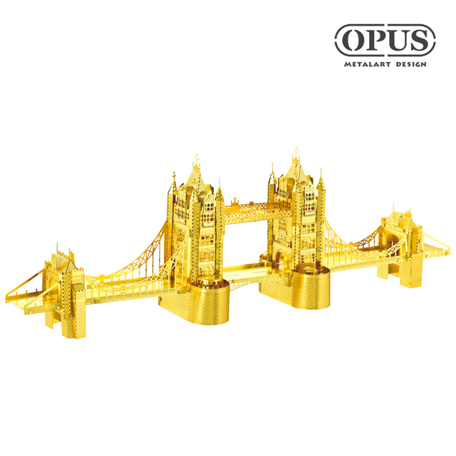 【OPUS東齊金工】智慧3D立體金屬拼圖 DIY建築模型益智玩具 金屬微型模型 迷你版 G22205 倫敦塔橋