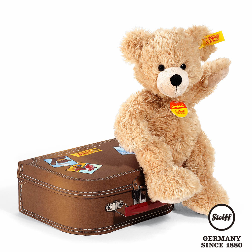 STEIFF德國金耳釦泰迪熊 - Teddy Bear Fynn in Suitcase (行李箱系列)