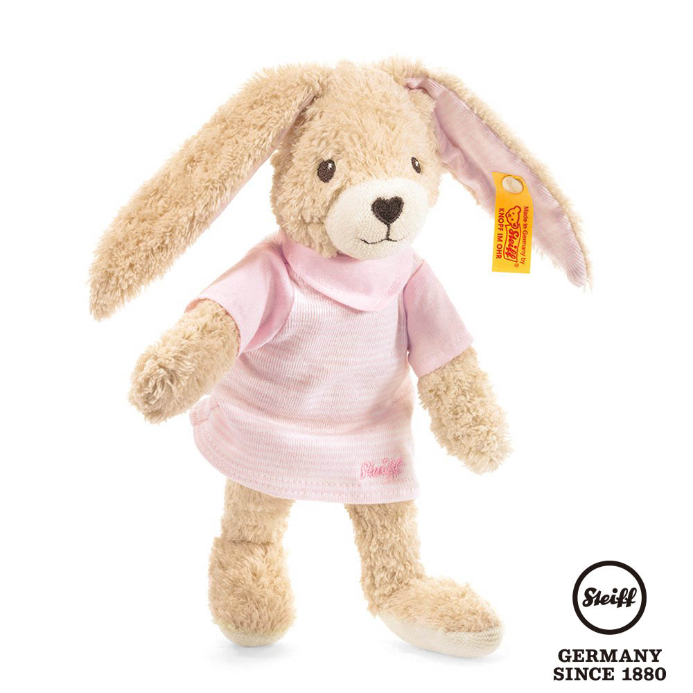 STEIFF德國金耳釦泰迪熊 Hoppel Rabbit Baby兔子(嬰幼兒玩偶)