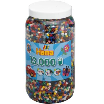 《Hama 拼拼豆豆》13,000顆拼豆補充罐（67號經典-22色）
