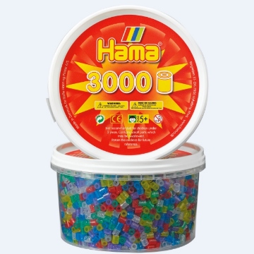 《Hama 拼拼豆豆》3,000顆拼豆補充罐（54號亮片混色）