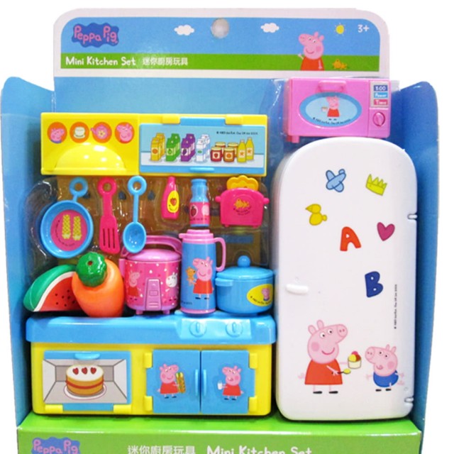 粉紅豬小妹佩佩豬廚房冰箱玩具家家酒玩具組 012011【小品館】