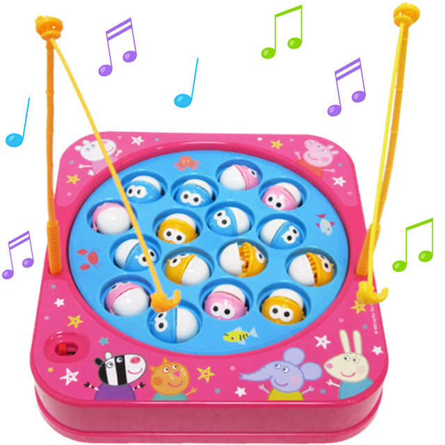 粉紅豬小妹佩佩豬音樂釣魚玩具組 012387【小品館】