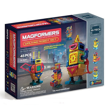 【Magformers 磁性建構片】行動機器人45pcs ACT06102