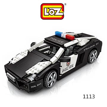 LOZ mini 鑽石積木-1113 警車